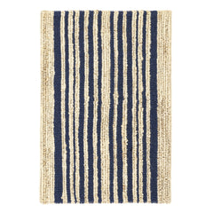 Calder Stripe Navy Handwoven Jute Rug