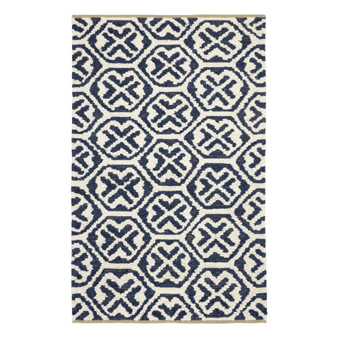 Magnolia Blue Handwoven Jute Rug