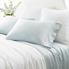 Silken Solid Robin's Egg Blue Sheet Set