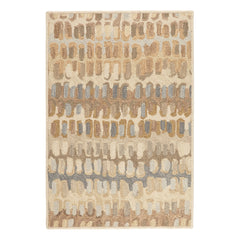 Paint Chip Natural Hand Micro Hooked Wool Custom Rug