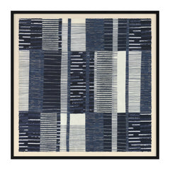 Indigo Patchwork Wall Art