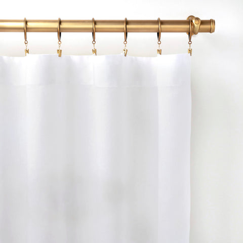 Lush Linen White Curtain Panel