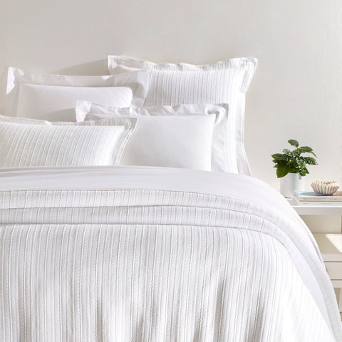 Madison White Matelasse Coverlet