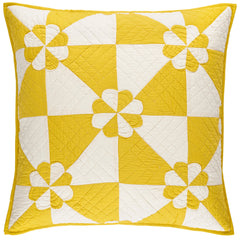 Sunny Side Yellow Quilted Sham