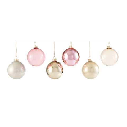 Neutral Hue Ornaments/Set of 6