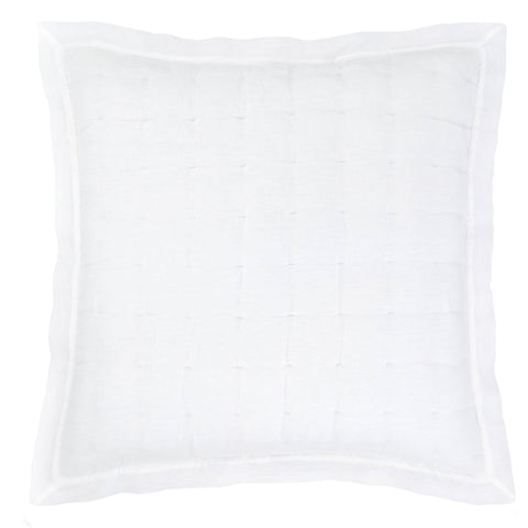 Lush Linen White Puff Sham