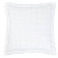 Lush Linen White Puff Sham