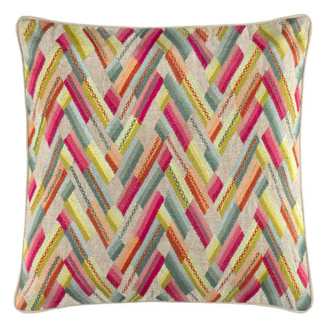 Azura Embroidered Multi Decorative Pillow Cover