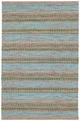 Sooner Than Later Handwoven Indoor/Outdoor Rug | Aqua