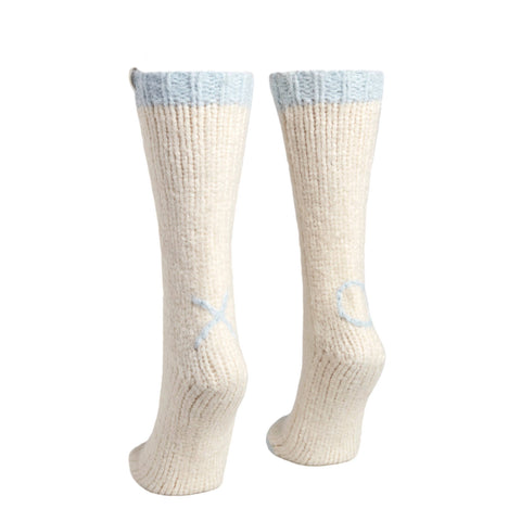 Cozy Soft Blue Slipper Socks