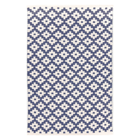 Samode Denim/Ivory Handwoven Indoor/Outdoor Rug