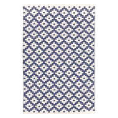 Samode Denim/Ivory Handwoven Indoor/Outdoor Rug