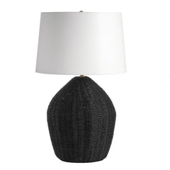 Georgian Black Table Lamp