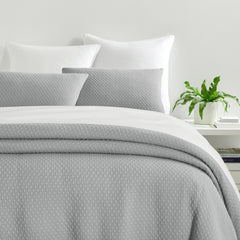 Crystal Grey Matelasse Coverlet Set