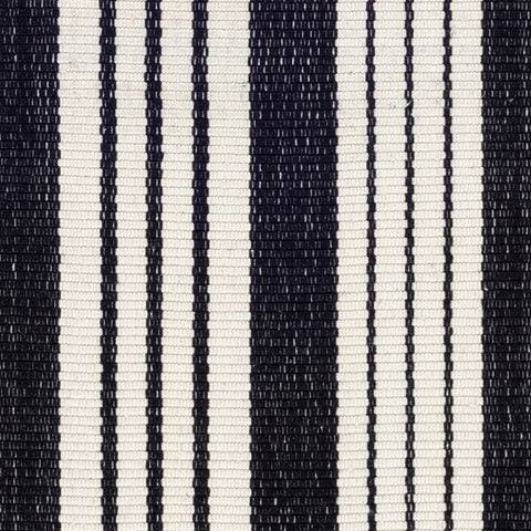 Birmingham Black Handwoven Cotton Rug Swatch