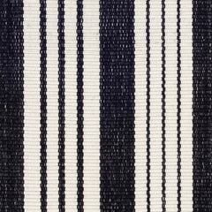 Birmingham Black Handwoven Cotton Rug Swatch