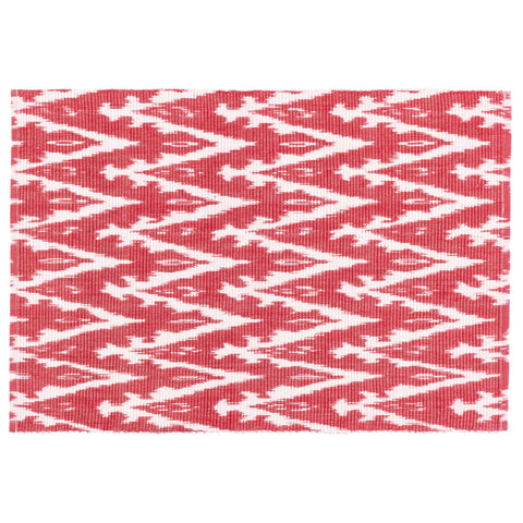 Ikat Woven Red Placemat Set of 4