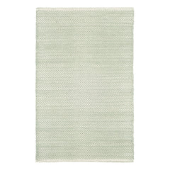 Herringbone Ocean Handwoven Cotton Rug