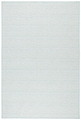 Herringbone Machine Washable Rug | Swedish Blue