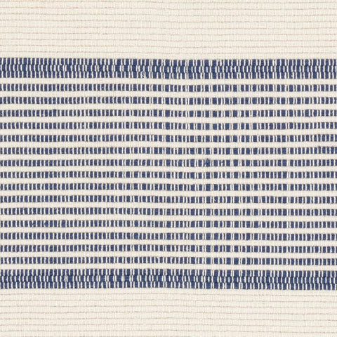 La Mirada Navy Handwoven Cotton Rug Swatch