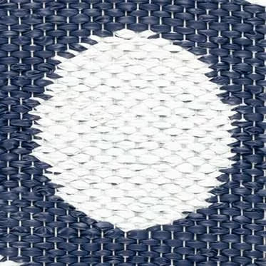 Dot Navy Handwoven Indoor/Outdoor Rug Swatch