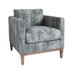 Distressed Chenille Slate Paseo Chair