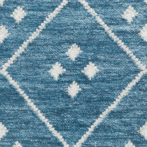 Kota Indigo Machine Washable Rug Swatch