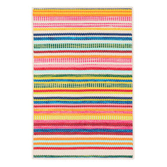 Bright Stripe Handwoven Indoor/Outdoor Custom Rug