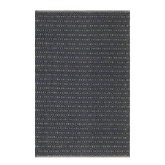 Optic Diamond Navy/Ivory Handwoven Cotton Rug