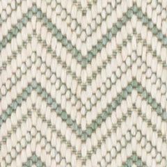 Happy Chevron Seaglass Woven Indoor/Outdoor Custom Rug Swatch