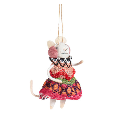 Winter Gal Mouse Ornament