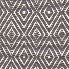 Diamond Graphite/Ivory Handwoven Indoor/Outdoor Rug Swatch