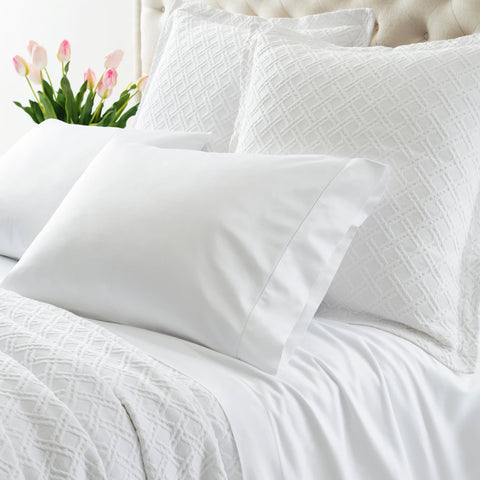 Carina White Fitted Sheet