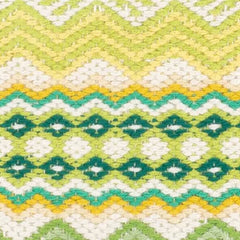 Briarwood Lemon Handwoven Cotton Rug Swatch