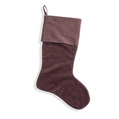 Berry Stone Washed Velvet Stocking