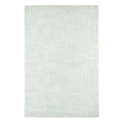 Crosshatch Sky Hand Micro Hooked Wool Rug