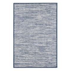 Tideline Navy Handwoven Indoor/Outdoor Custom Rug