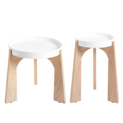 White Modular Side Table