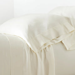 Silken Solid Ivory Sheet Set