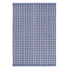 Gridiron Denim Handwoven Indoor/Outdoor Rug