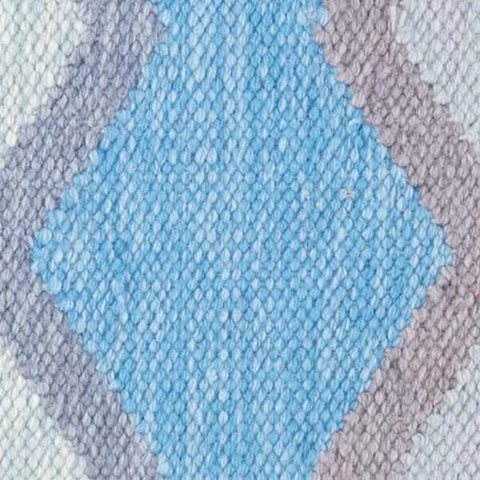 Safety Net Blue Handwoven Indoor/Outdoor Rug Swatch