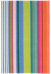 Mellie Stripe Handwoven Cotton Rug | Multi
