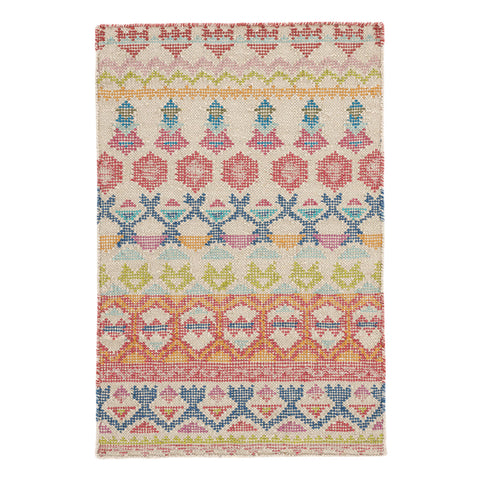 Stony Brook Multi Hand Loom Knotted Cotton Rug