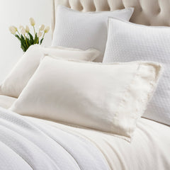 Faye Linen Dove White Sheet Set