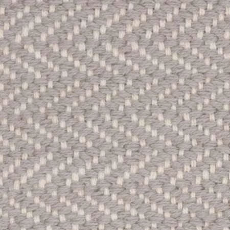 Herringbone Dove Grey Handwoven Cotton Rug Swatch