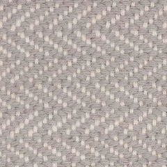 Herringbone Dove Grey Handwoven Cotton Rug Swatch