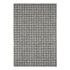 Conall Grey Hand Micro Hooked Wool Custom Rug