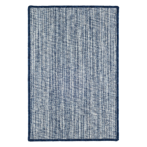 Bella Navy Handwoven Wool Custom Rug