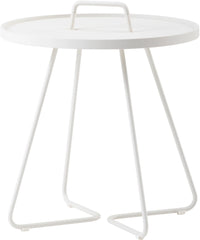 White On The Move Side Table