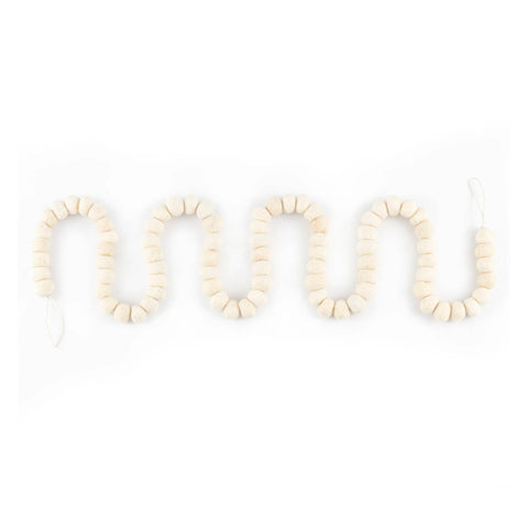 Ivory Felt Garland